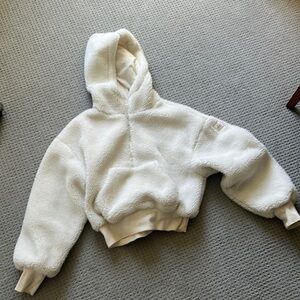 alo Cozy White Hoodie